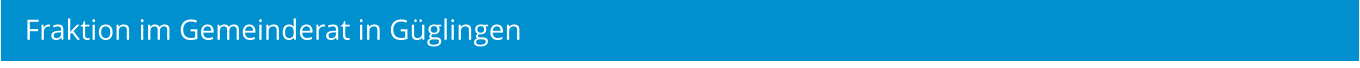 Fraktion im Gemeinderat in Güglingen